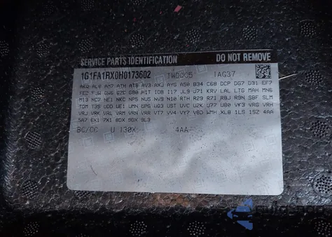 2017 Chevrolet Camaro 1Ls from USA, damaged, VIN 1G1FA1RX0H0173602